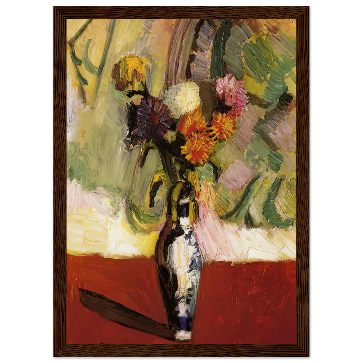 CHRYSANTHEMUMS IN A CHINESE VASE 1902 Framed Poster | Henri Matisse Framed Prints Wall Art | Henri Matisse Print