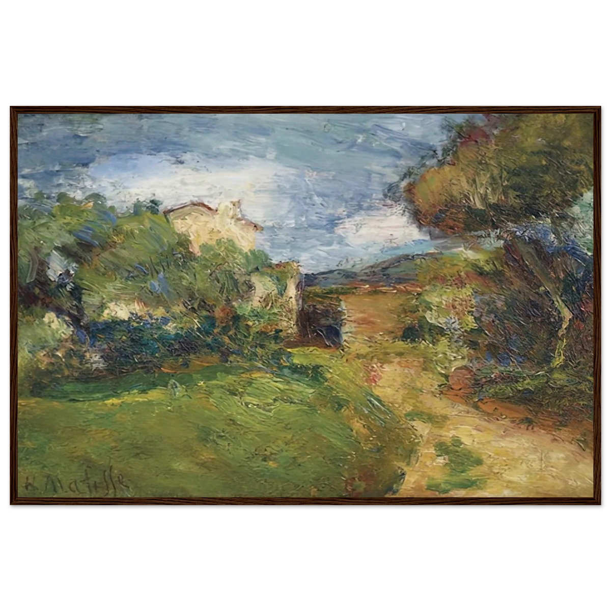 PETIT PAYSAGE CORSE 1898 Framed Poster | Henri Matisse Framed Prints Wall Art | Henri Matisse Print
