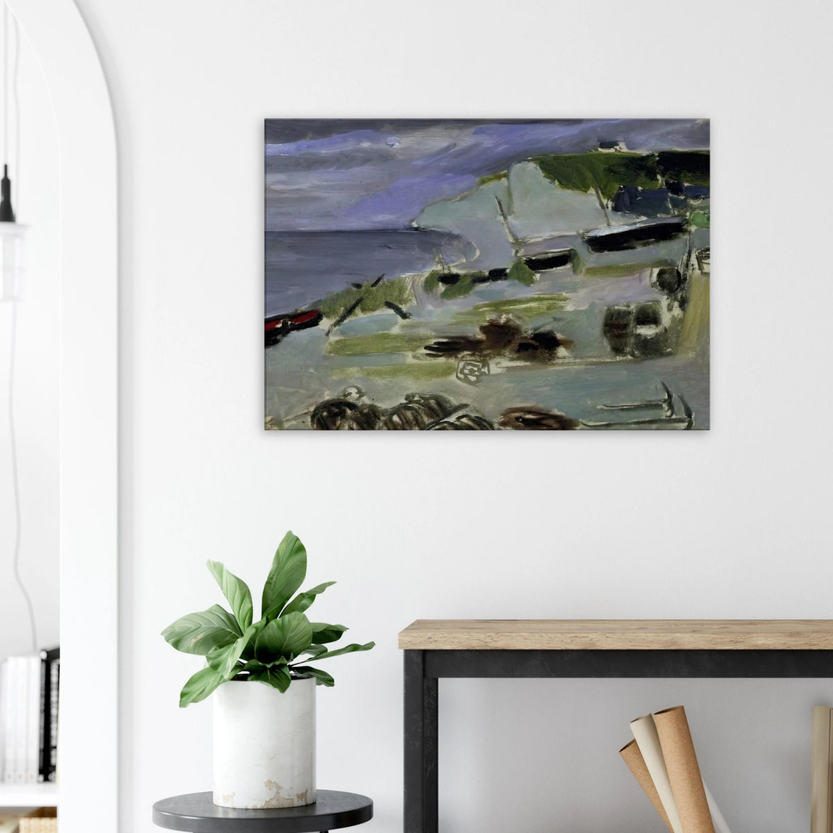 BOATS ON THE BEACH ETRETAT 1920 Canvas | Henri Matisse Canvas | Henri Matisse Print