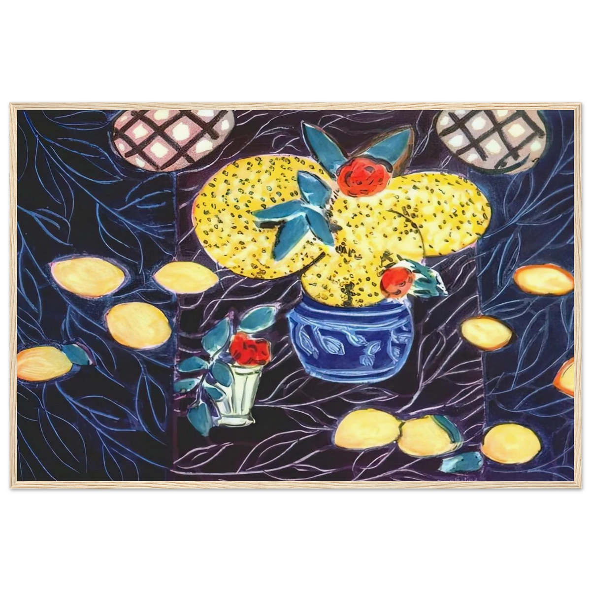 LEMONS AND MIMOSA 1944 Framed Poster | Henri Matisse Framed Prints Wall Art | Henri Matisse Print