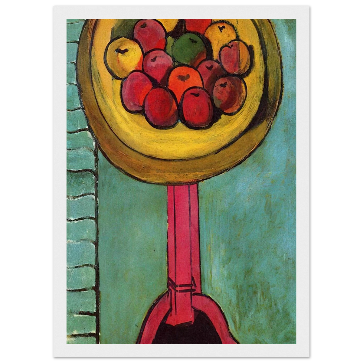 APPLES ON A TABLE GREEN BACKGROUND 1916 Framed Poster | Henri Matisse Framed Prints Wall Art | Henri Matisse Print