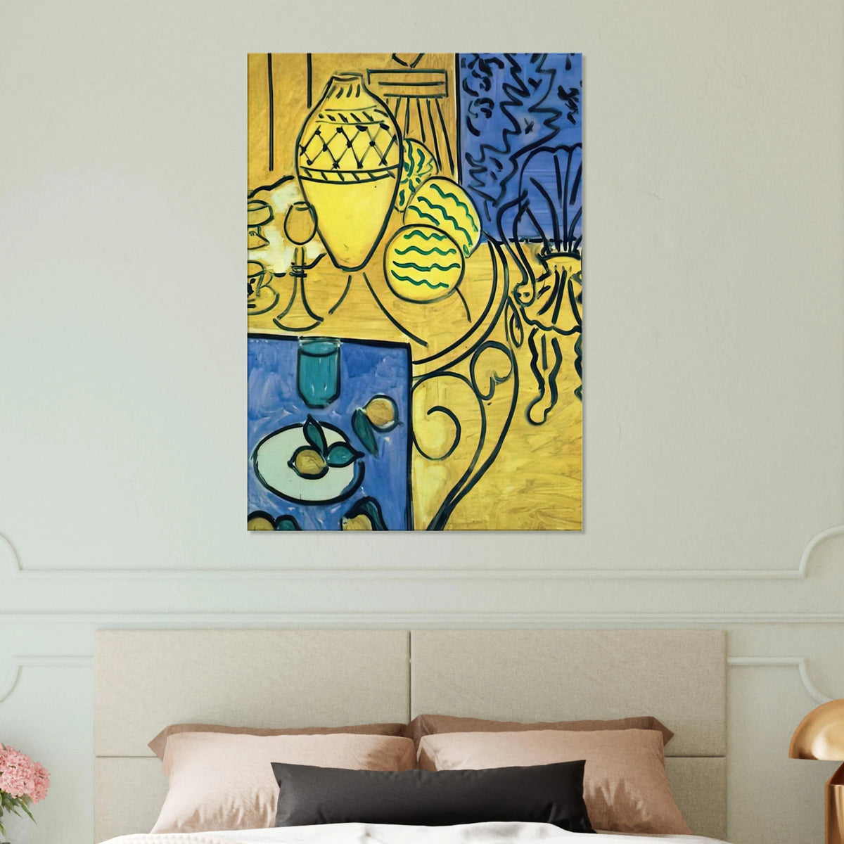 INTERIOR IN YELLOW 1946 Canvas | Henri Matisse Canvas | Henri Matisse Print