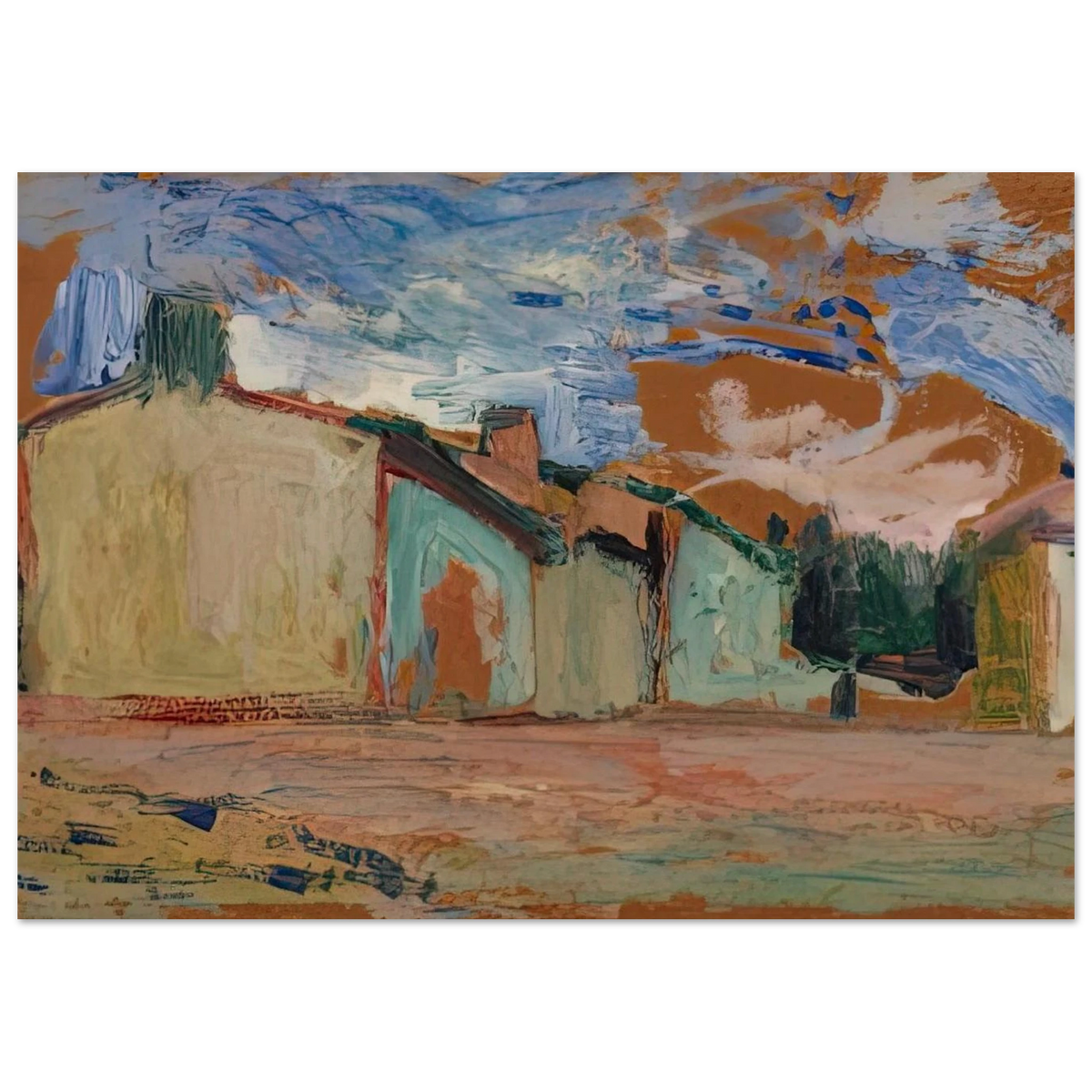 HOUSES FENOUILLET 1898 Poster | Henri Matisse Poster | Henri Matisse Print