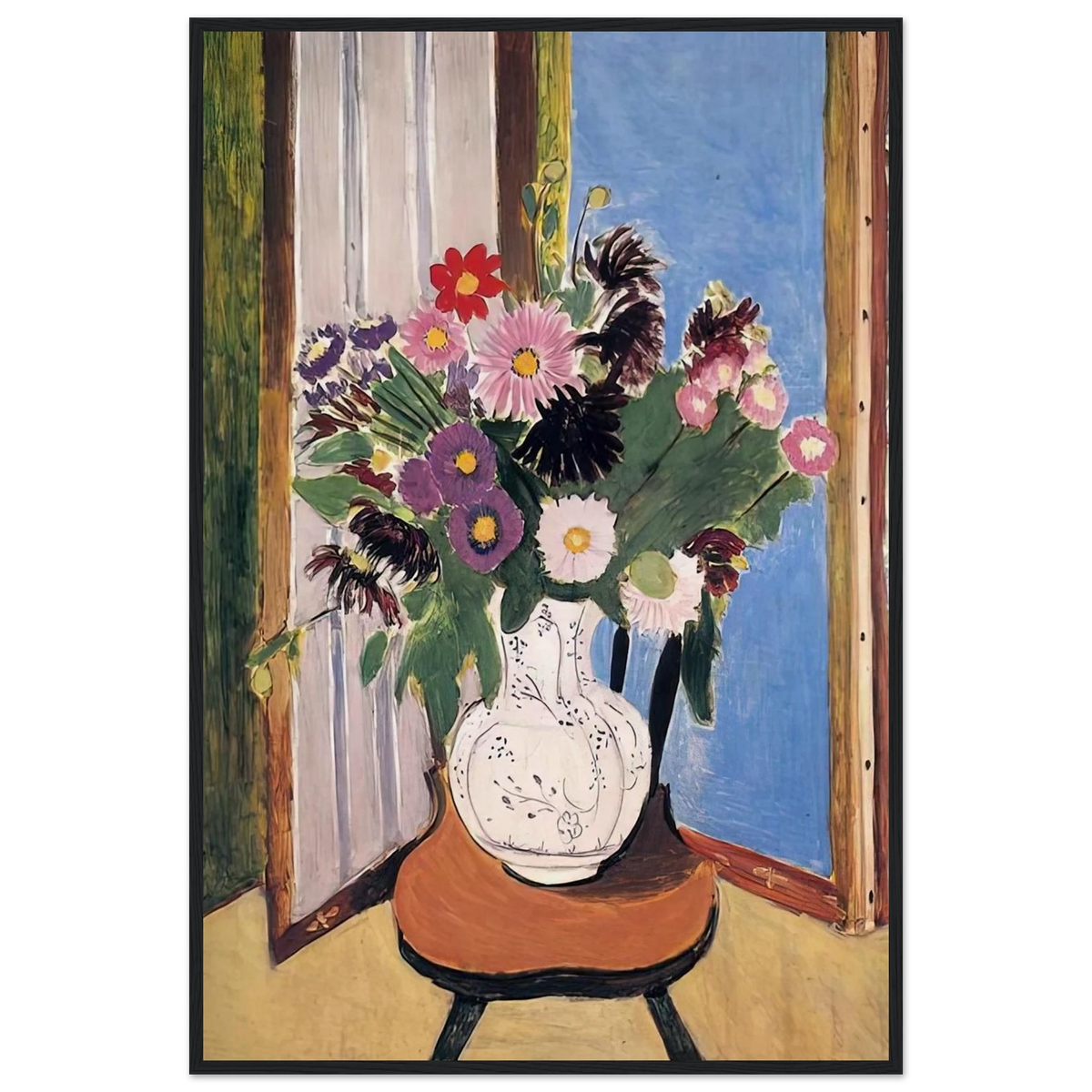 DAISIES 1919 Framed Poster | Henri Matisse Framed Prints Wall Art | Henri Matisse Print