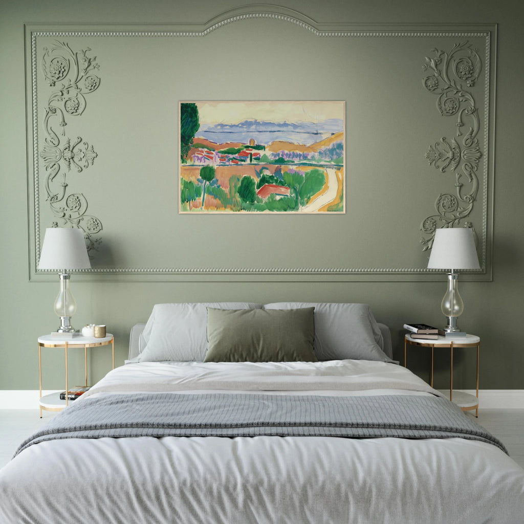 VUE DE COLLIOURE 1906 Framed Poster | Henri Matisse Framed Prints Wall Art | Henri Matisse Print