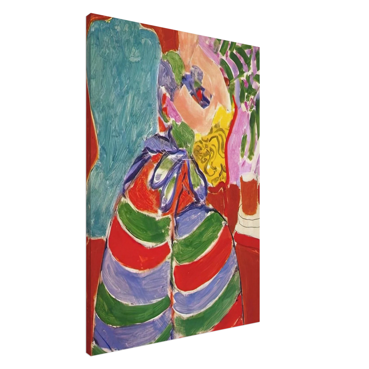 THE STRIPED DRESS 1938 Canvas | Henri Matisse Canvas | Henri Matisse Print