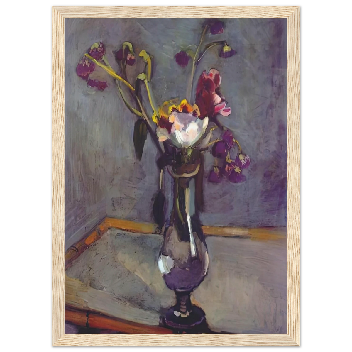 BOUQUET ON A BAMBOO TABLE 1903 Framed Poster | Henri Matisse Framed Prints Wall Art | Henri Matisse Print