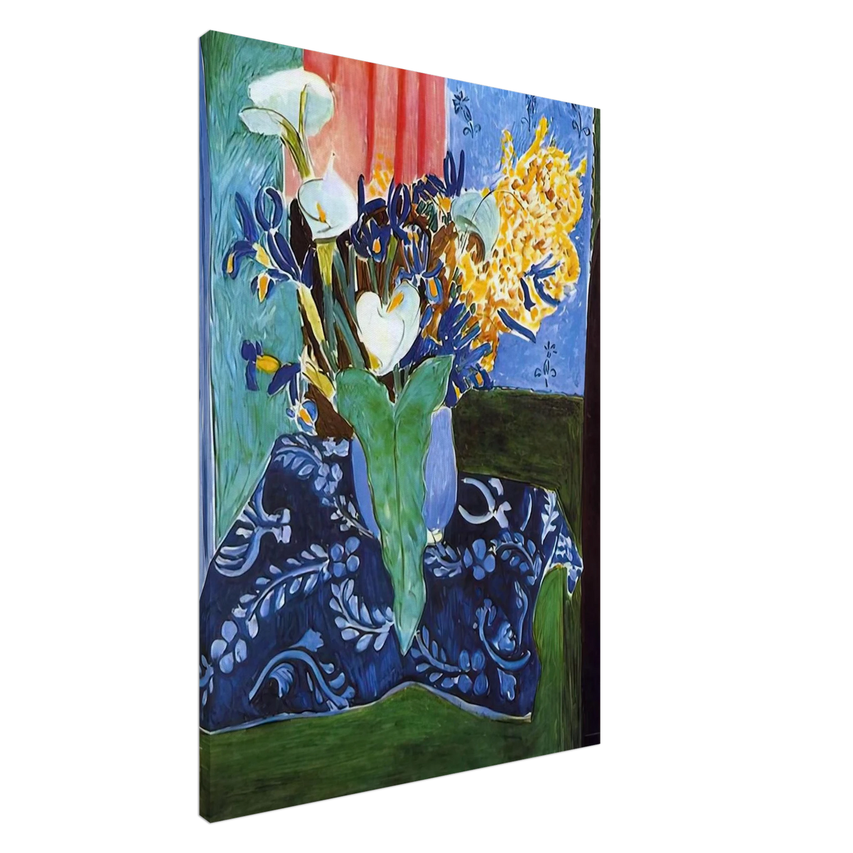 CALLA LILIES IRISES AND MIMOSAS 1913 Canvas | Henri Matisse Canvas | Henri Matisse Print