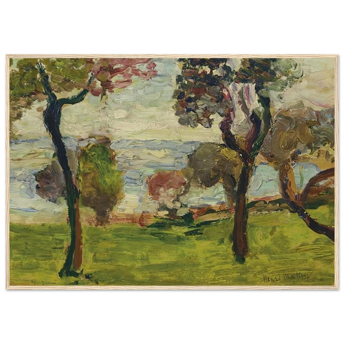 PAYSAGE 1898 Framed Poster | Henri Matisse Framed Prints Wall Art | Henri Matisse Print