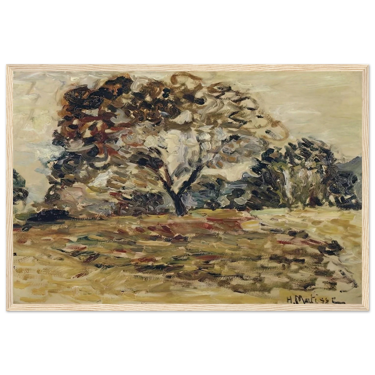LANDSCAPE OF CORSICA 1 Framed Poster | Henri Matisse Framed Prints Wall Art | Henri Matisse Print