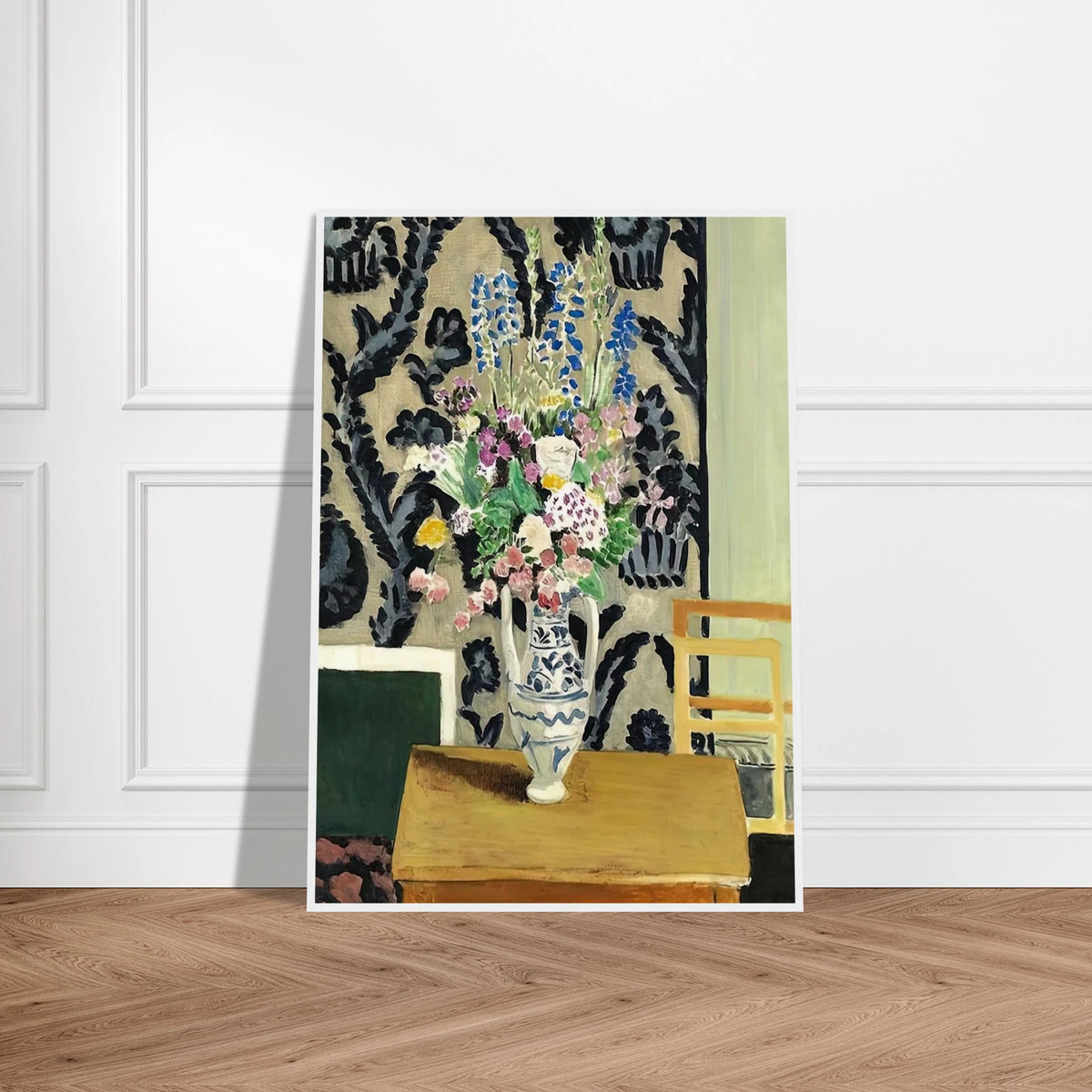 BOUQUET DE FLEURS POUR LE QUATORZE JUILLET 1919 Framed Poster | Henri Matisse Framed Prints Wall Art | Henri Matisse Print