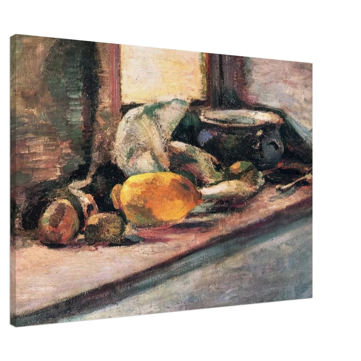 BLUE POT AND LEMON 1897 Canvas | Henri Matisse Canvas | Henri Matisse Print