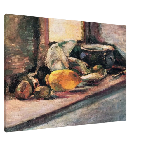 BLUE POT AND LEMON 1897 Canvas | Henri Matisse Canvas | Henri Matisse Print