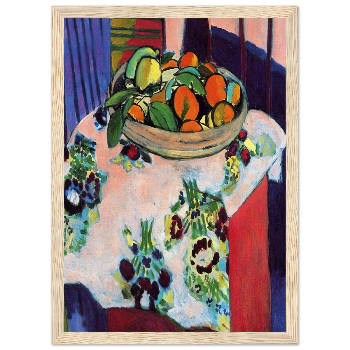 BASKET WITH ORANGES 1913 Framed Poster | Henri Matisse Framed Prints Wall Art | Henri Matisse Print