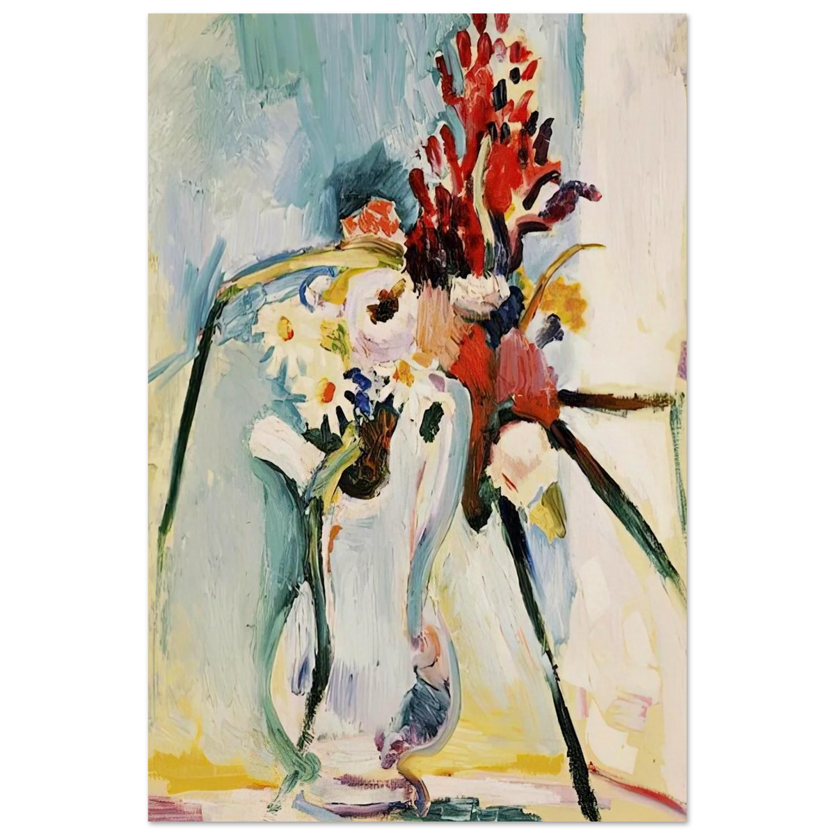 FLOWERS IN A PITCHER 1908 Poster | Henri Matisse Poster | Henri Matisse Print
