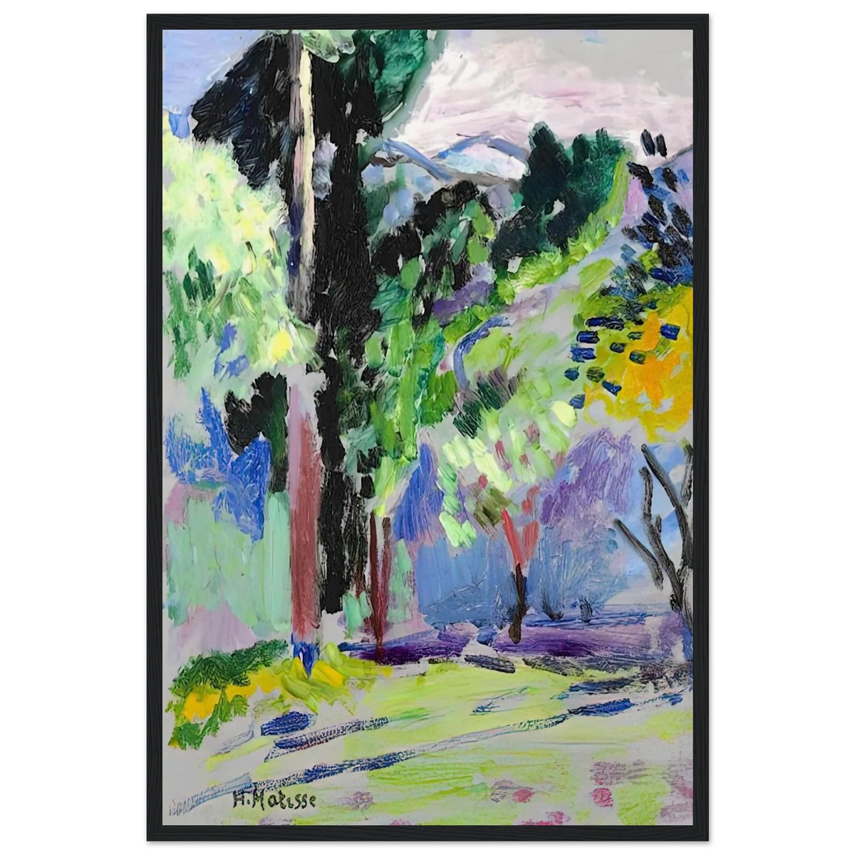PAYSAGE A COLLIOURE 1905 Framed Poster | Henri Matisse Framed Prints Wall Art | Henri Matisse Print