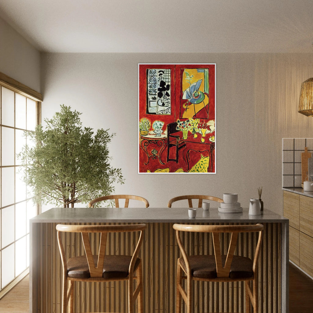 LARGE RED INTERIOR 1948 Framed Poster | Henri Matisse Framed Prints Wall Art | Henri Matisse Print
