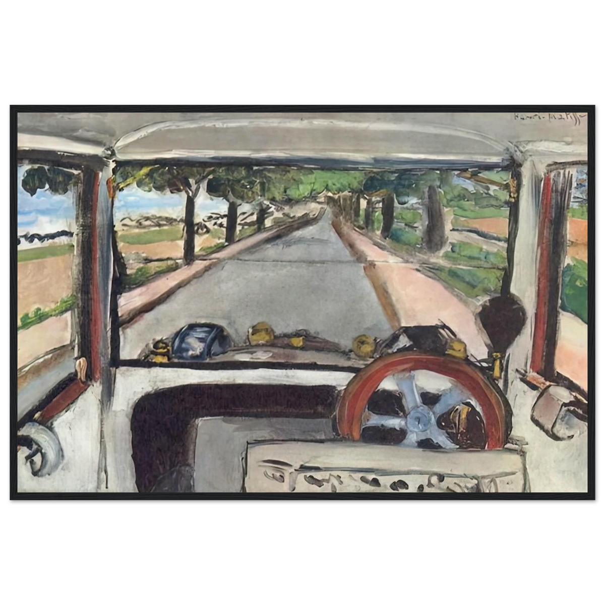 THE WINDSHIELD 1917 0 Framed Poster | Henri Matisse Framed Prints Wall Art | Henri Matisse Print