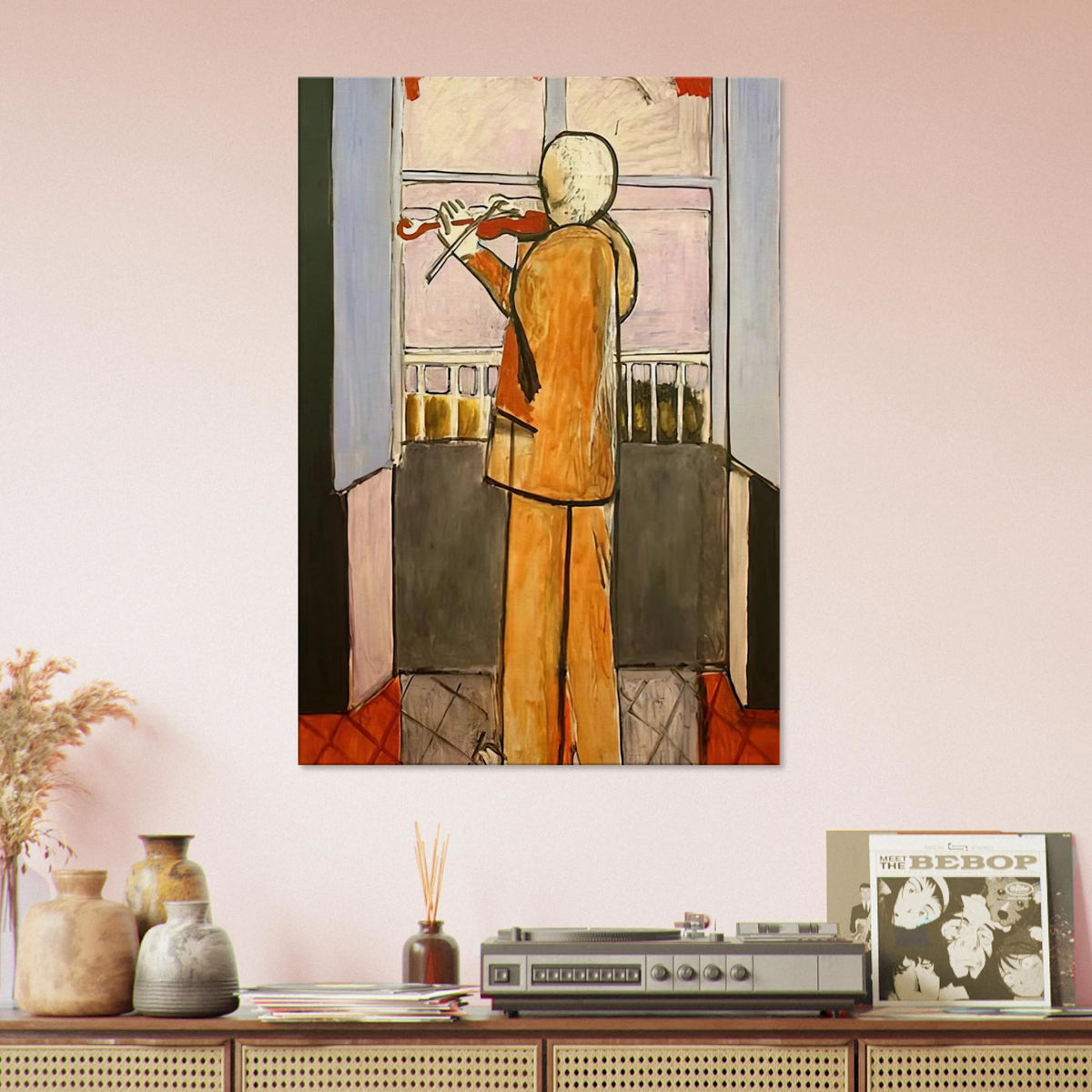 THE VIOLINIST AT THE WINDOW 1918 Canvas | Henri Matisse Canvas | Henri Matisse Print