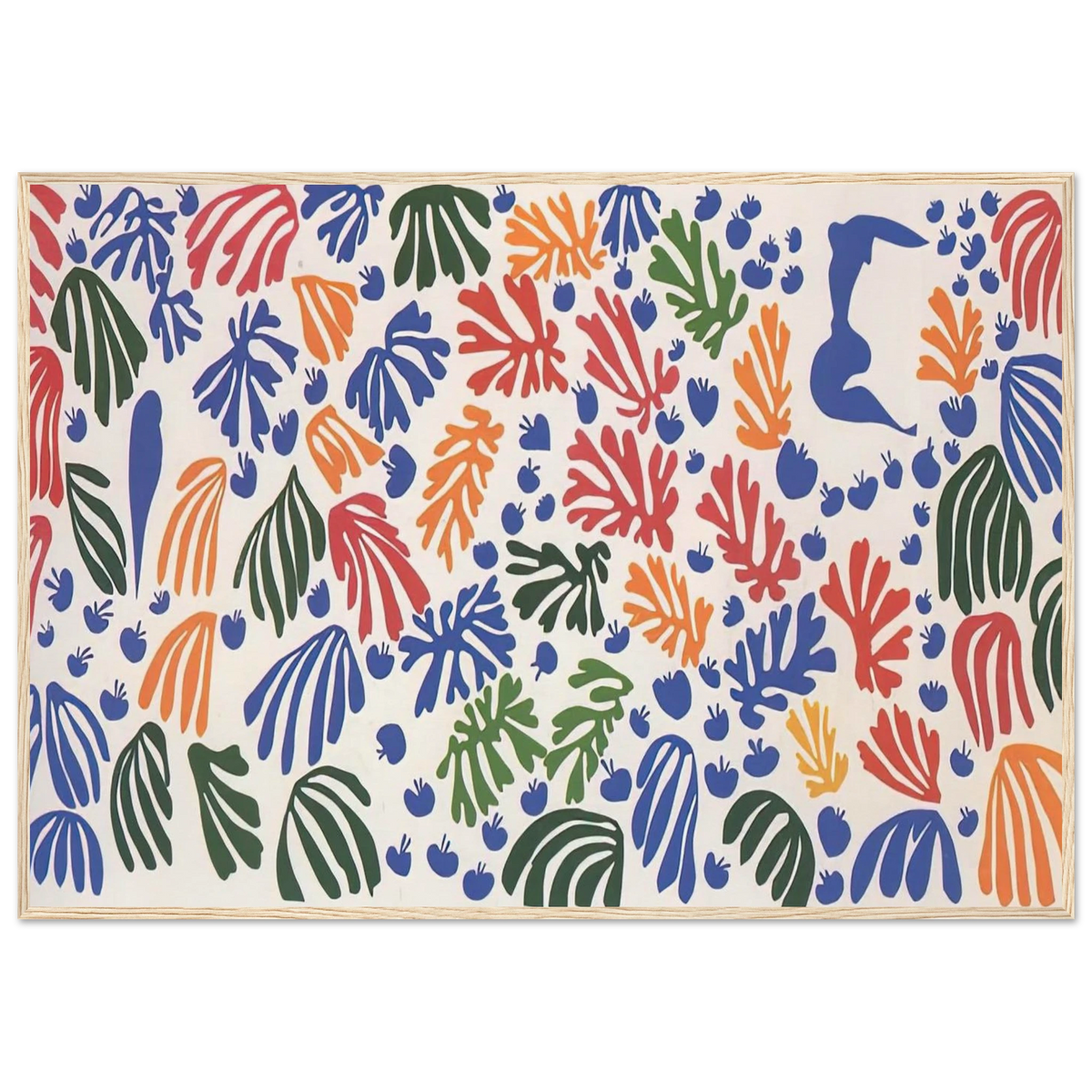 LA PERRUCHE ET LA SIRENE 1952 Framed Poster | Henri Matisse Framed Prints Wall Art | Henri Matisse Print