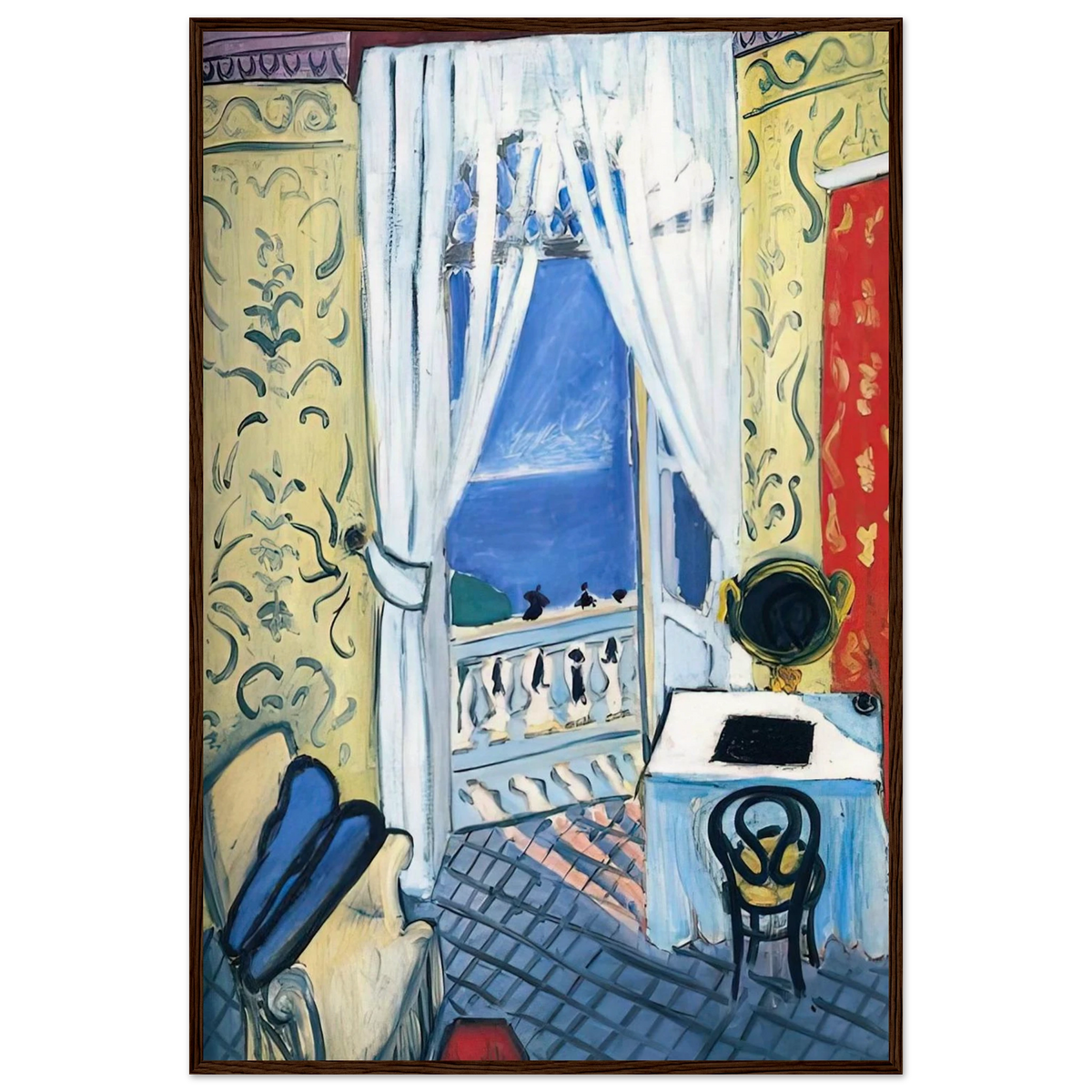 INTERIOR WITH A VIOLIN CASE 1919 Framed Poster | Henri Matisse Framed Prints Wall Art | Henri Matisse Print