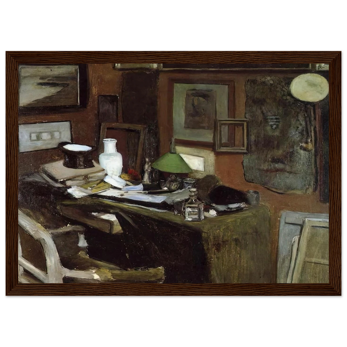 INTERIOR WITH A TOP HAT 1896 Framed Poster | Henri Matisse Framed Prints Wall Art | Henri Matisse Print