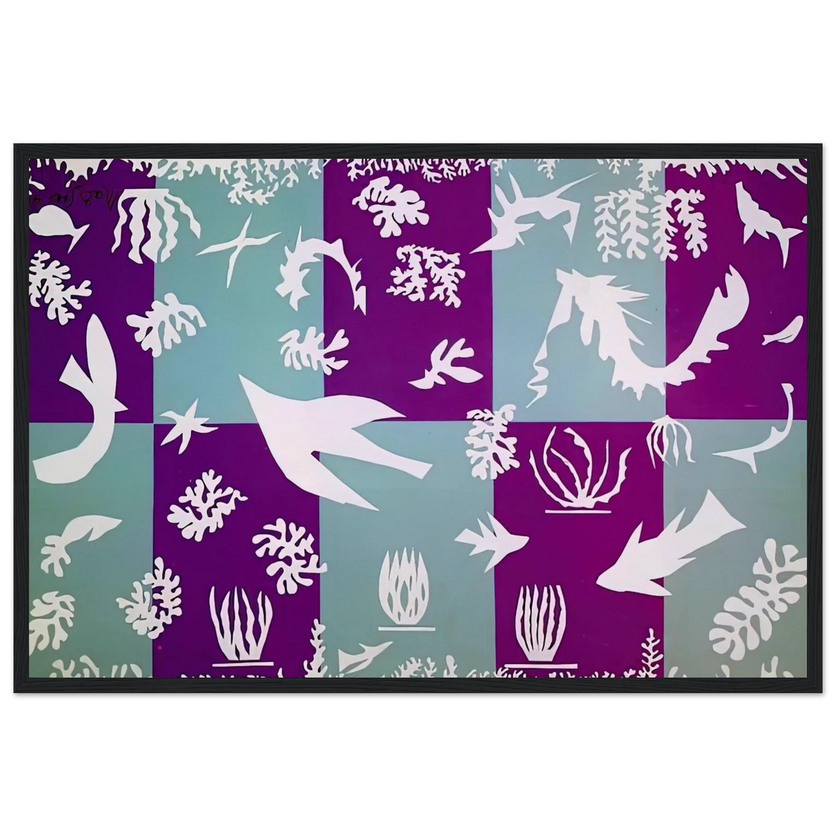 POLYNESIA LA MER 1946 Framed Poster | Henri Matisse Framed Prints Wall Art | Henri Matisse Print