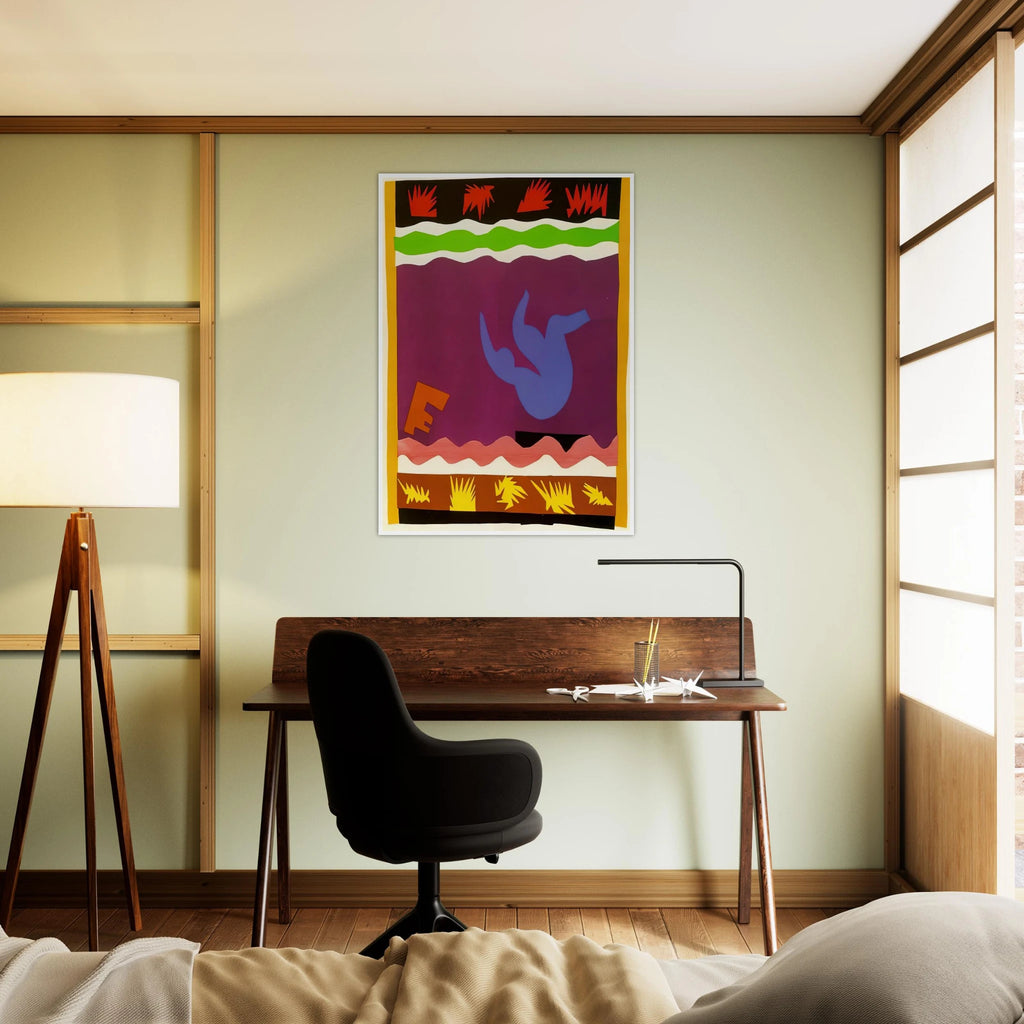 THE TOBOGGAN 1943 Framed Poster | Henri Matisse Framed Prints Wall Art | Henri Matisse Print
