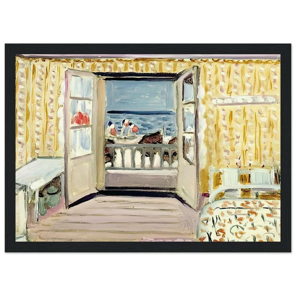 INTERIOR JULY 14TH ETRETAT 1920 Framed Poster | Henri Matisse Framed Prints Wall Art | Henri Matisse Print