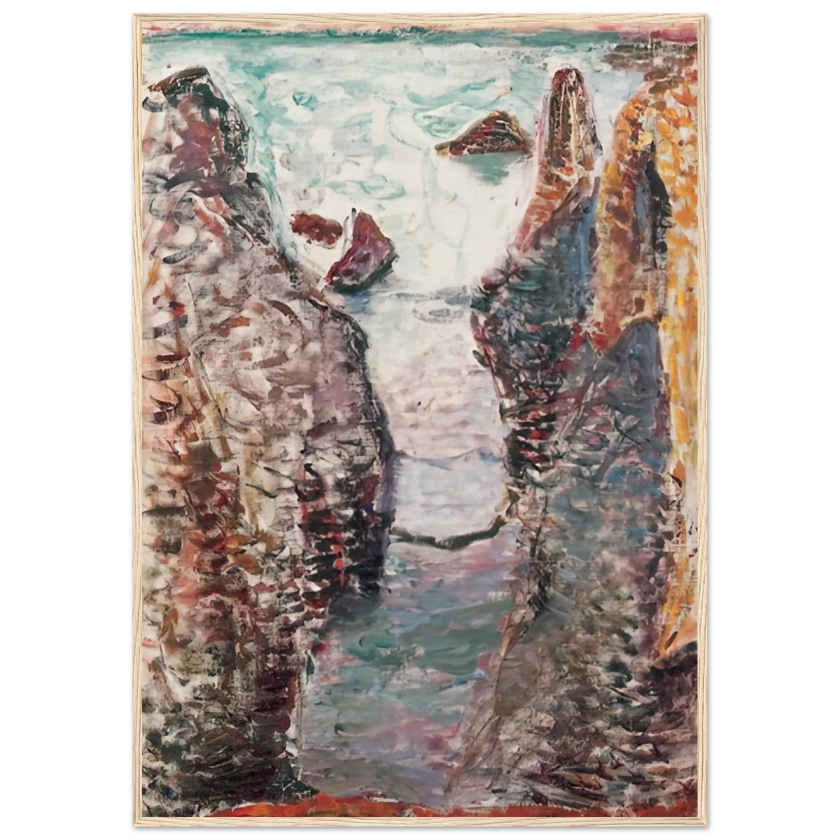 CIFFS BELLE ILE 1897 Framed Poster | Henri Matisse Framed Prints Wall Art | Henri Matisse Print
