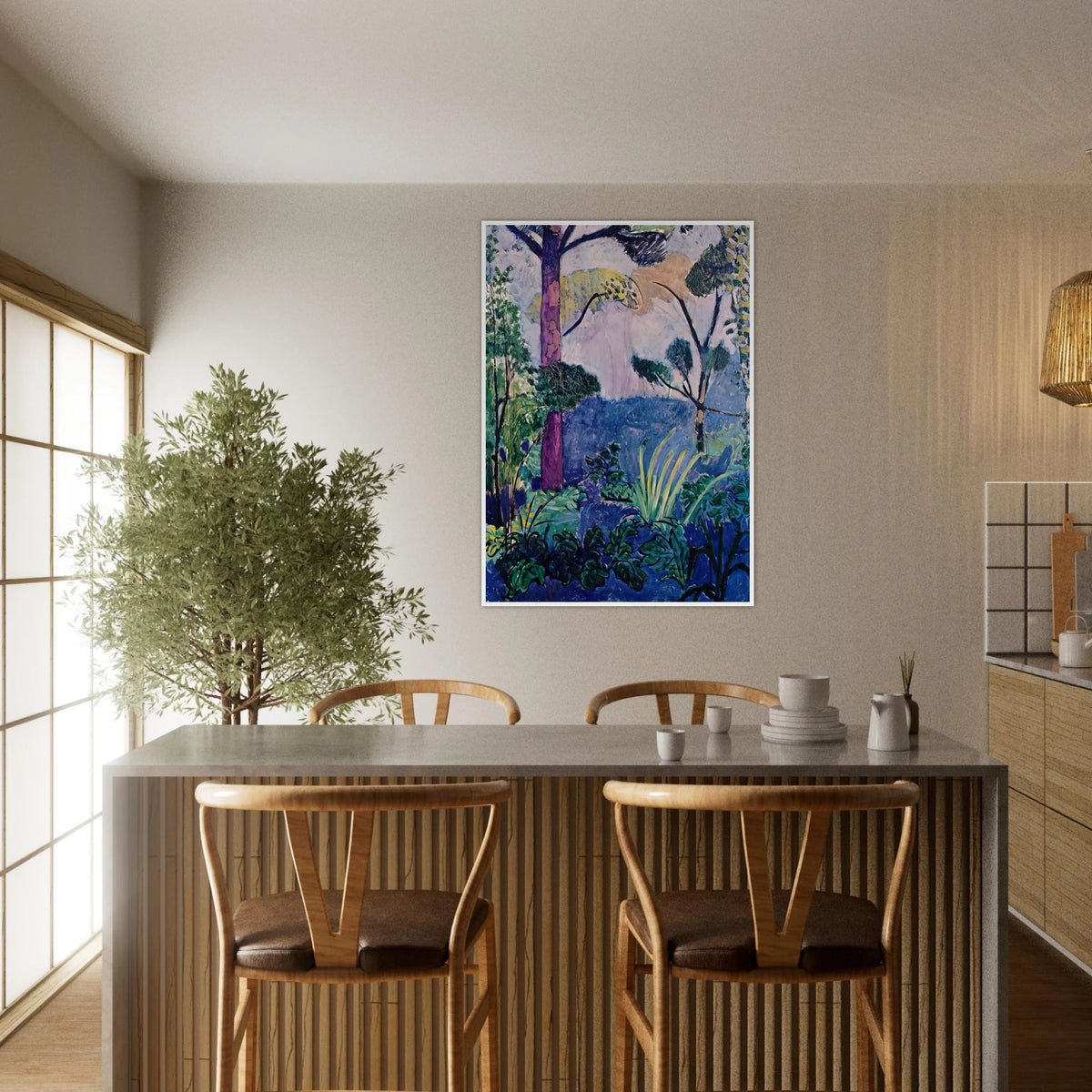 MOROCCAN LANDSCAPE Framed Poster | Henri Matisse Framed Prints Wall Art | Henri Matisse Print