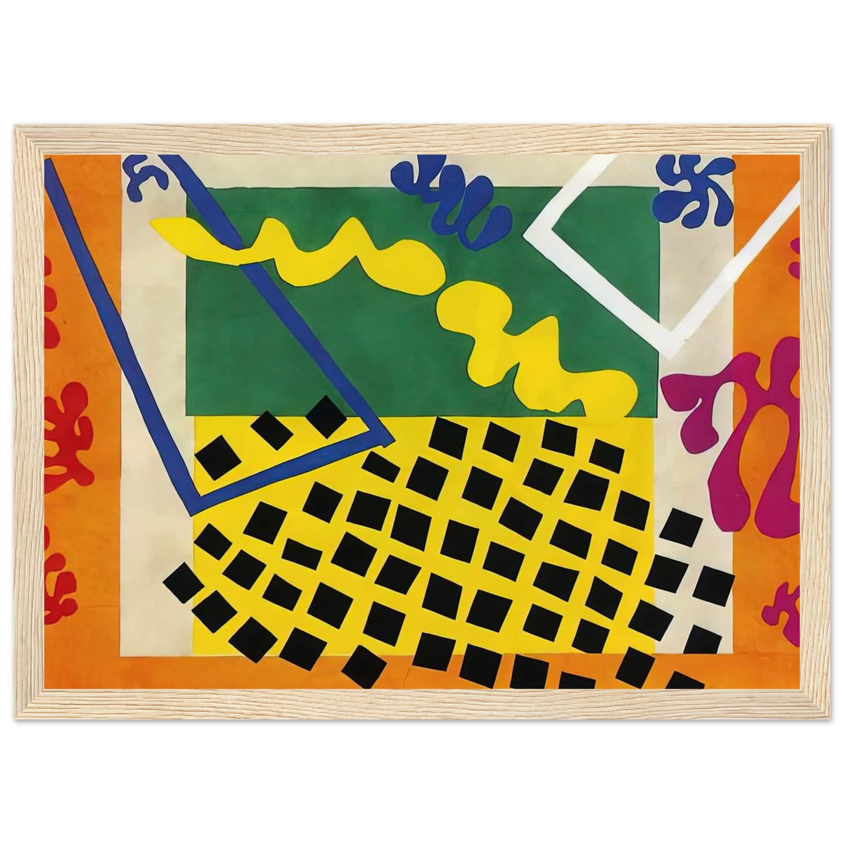 CUT OUTS 3 Framed Poster | Henri Matisse Framed Prints Wall Art | Henri Matisse Print