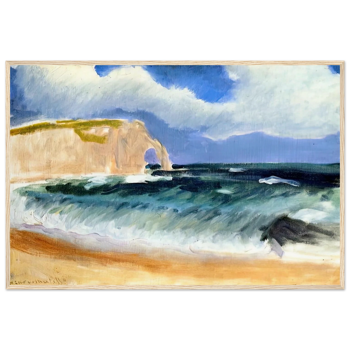 GALE AT ETRETAT 1920 Framed Poster | Henri Matisse Framed Prints Wall Art | Henri Matisse Print