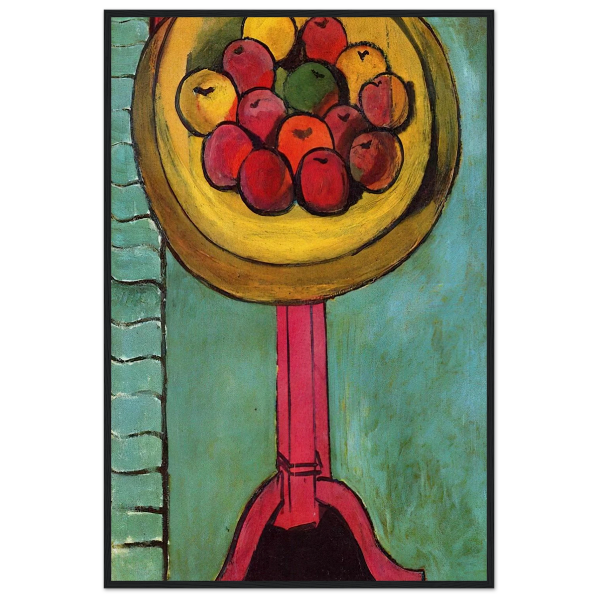APPLES ON A TABLE GREEN BACKGROUND 1916 Framed Poster | Henri Matisse Framed Prints Wall Art | Henri Matisse Print