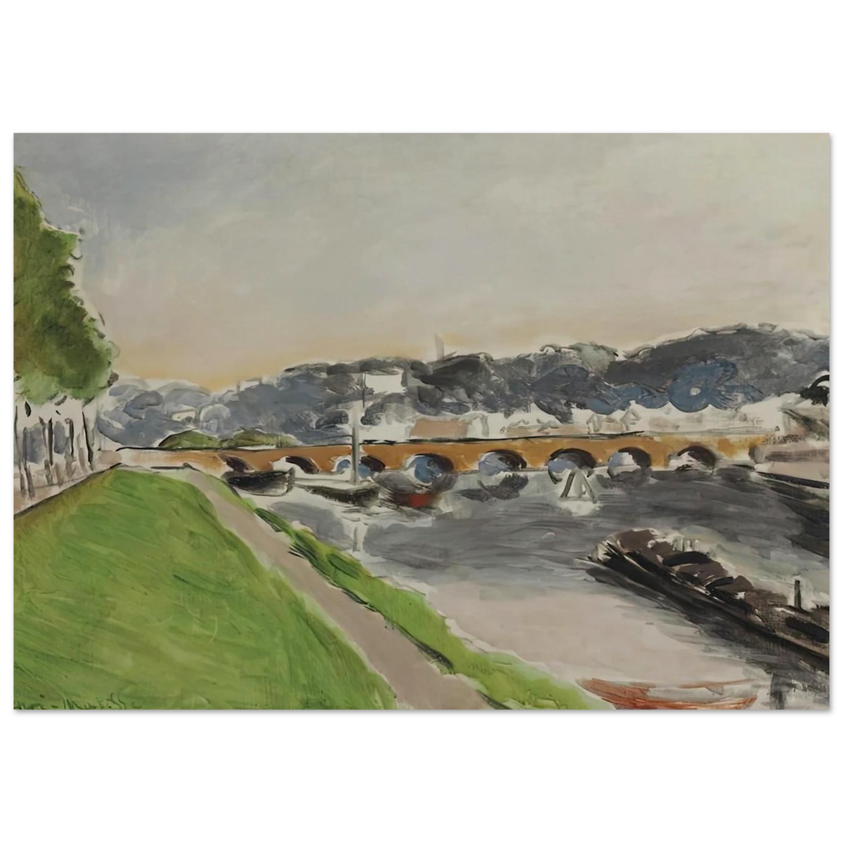 LE PONT DE SEVRES AU CHALAND 1917 Poster | Henri Matisse Poster | Henri Matisse Print