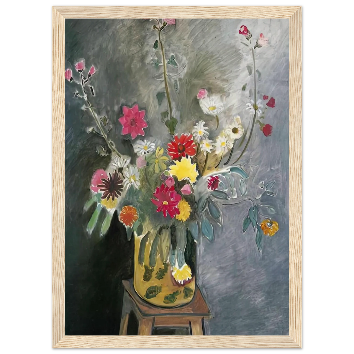 BOUQUET OF MIXED FLOWERS 1917 Framed Poster | Henri Matisse Framed Prints Wall Art | Henri Matisse Print
