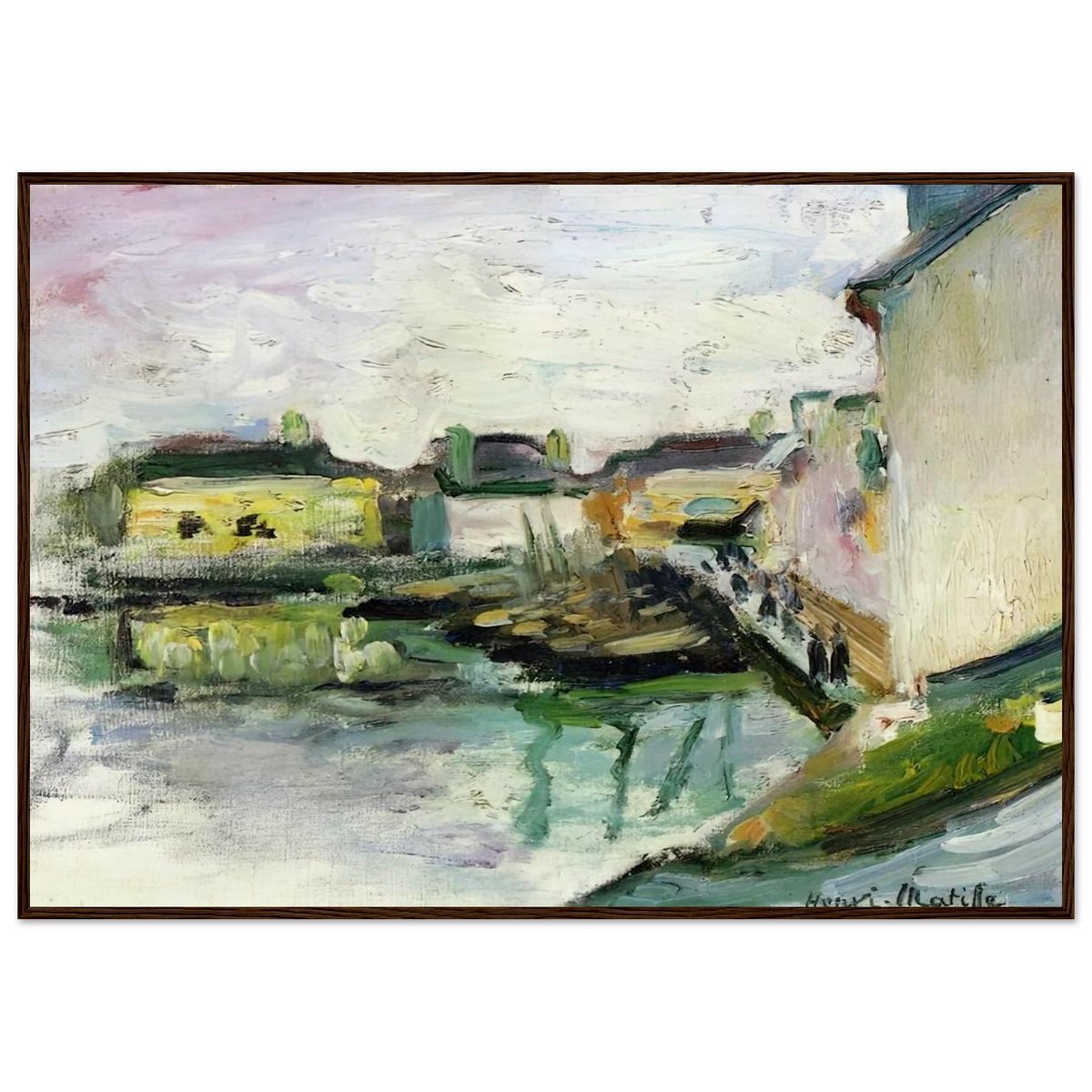 THE PORT OF PALAIS BELLE ILE 1896 Framed Poster | Henri Matisse Framed Prints Wall Art | Henri Matisse Print