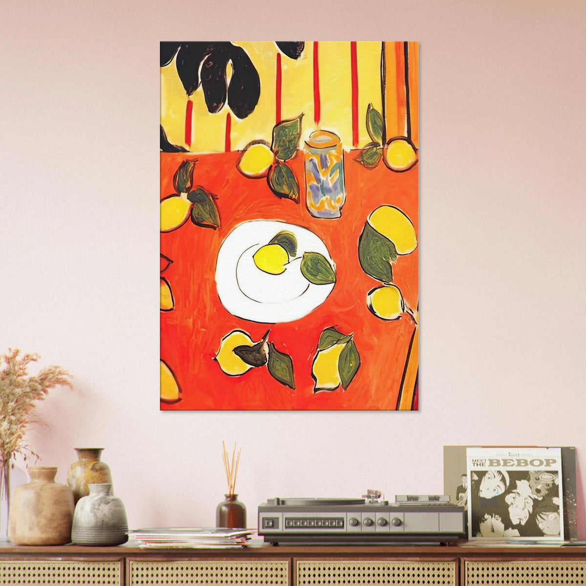BLACK PHILODENDRON AND LEMONS 1943 Canvas | Henri Matisse Canvas | Henri Matisse Print