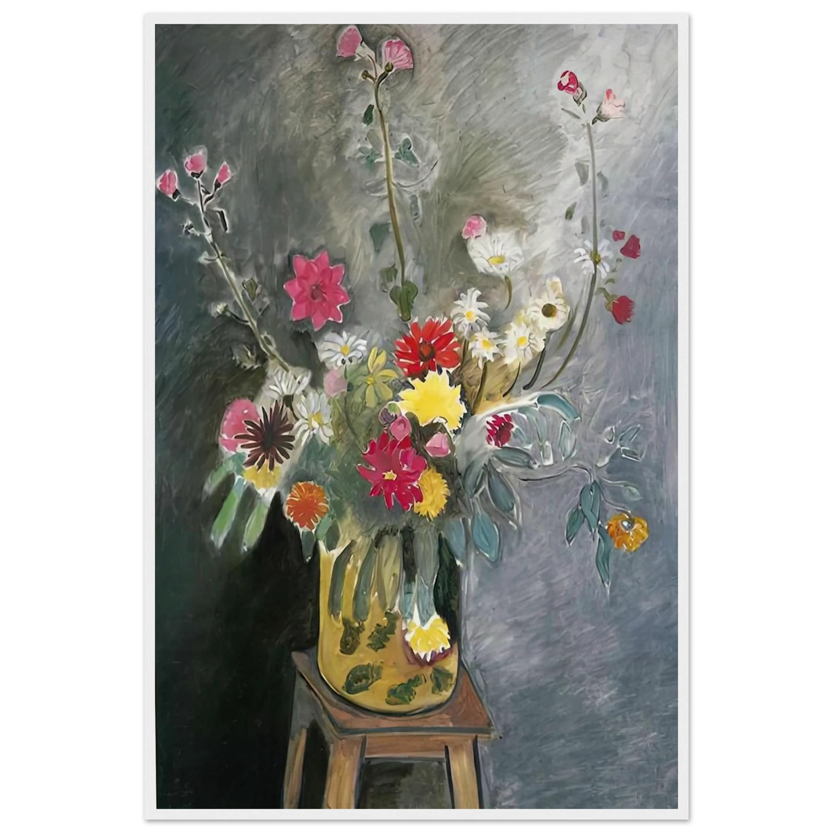 BOUQUET OF MIXED FLOWERS 1917 Framed Poster | Henri Matisse Framed Prints Wall Art | Henri Matisse Print