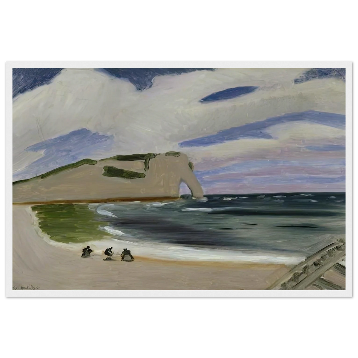 WOMEN ON THE BEACH ETRETAT 1920 Framed Poster | Henri Matisse Framed Prints Wall Art | Henri Matisse Print