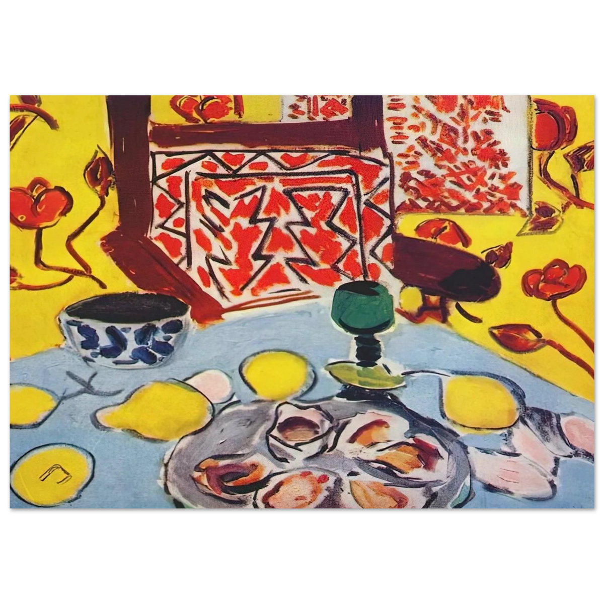 OYSTERS AND WOODEN ARMCHAIR 1943 Poster | Henri Matisse Poster | Henri Matisse Print