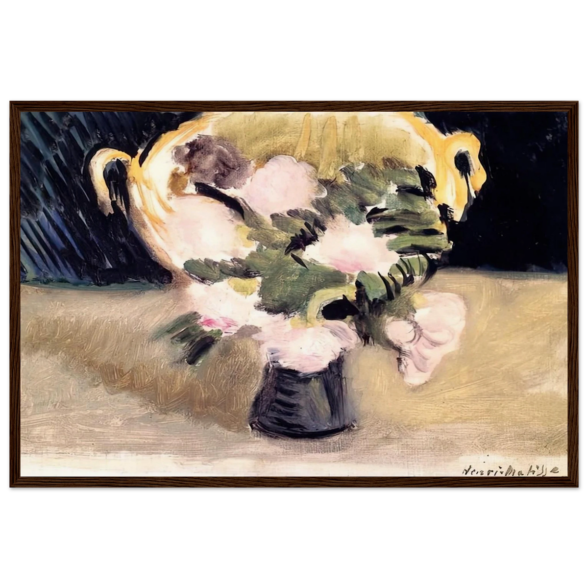 FLOWERS 1919 Framed Poster | Henri Matisse Framed Prints Wall Art | Henri Matisse Print