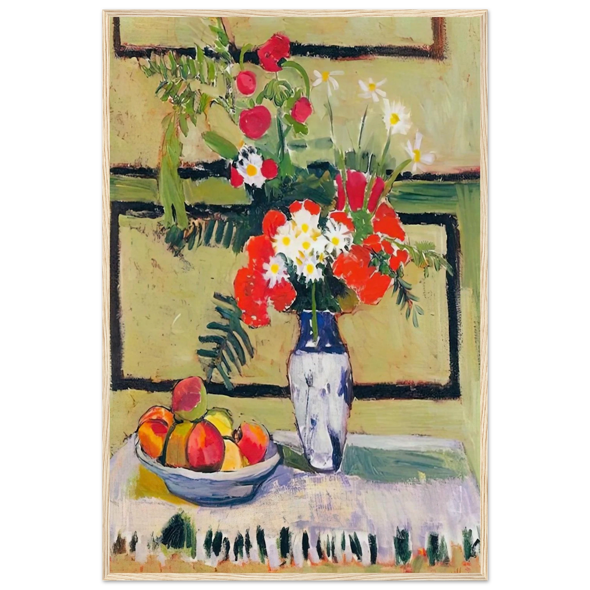 FLOWERS AND FRUIT 1909 Framed Poster | Henri Matisse Framed Prints Wall Art | Henri Matisse Print