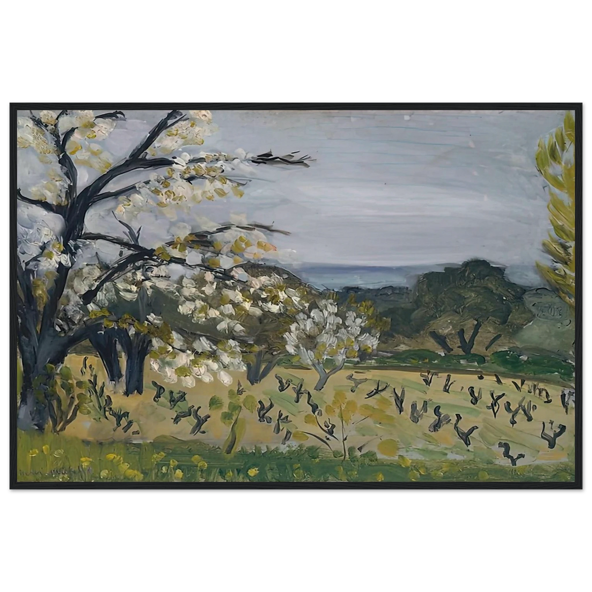 LANDSCAPE NICE 1919 Framed Poster | Henri Matisse Framed Prints Wall Art | Henri Matisse Print