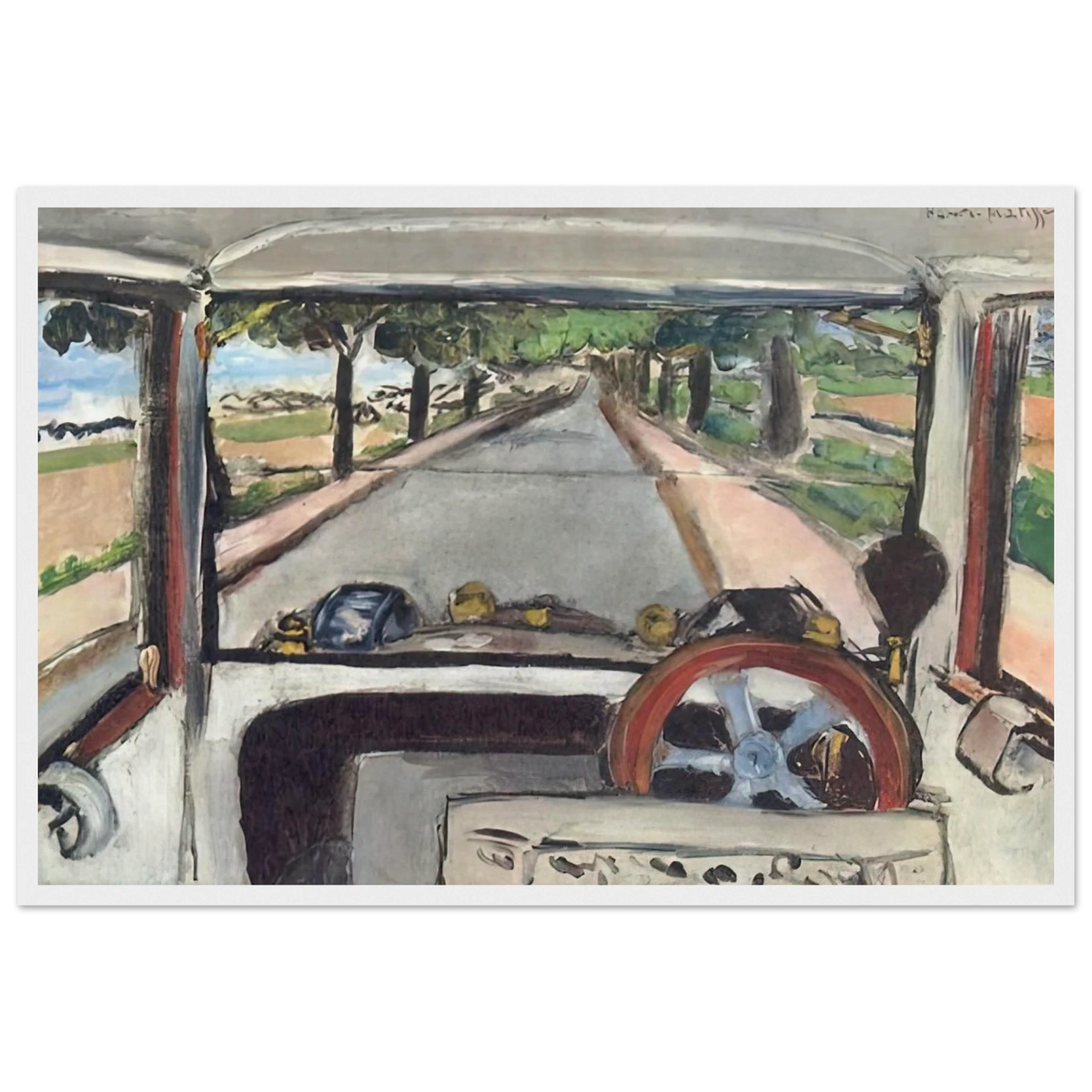 THE WINDSHIELD 1917 0 Framed Poster | Henri Matisse Framed Prints Wall Art | Henri Matisse Print