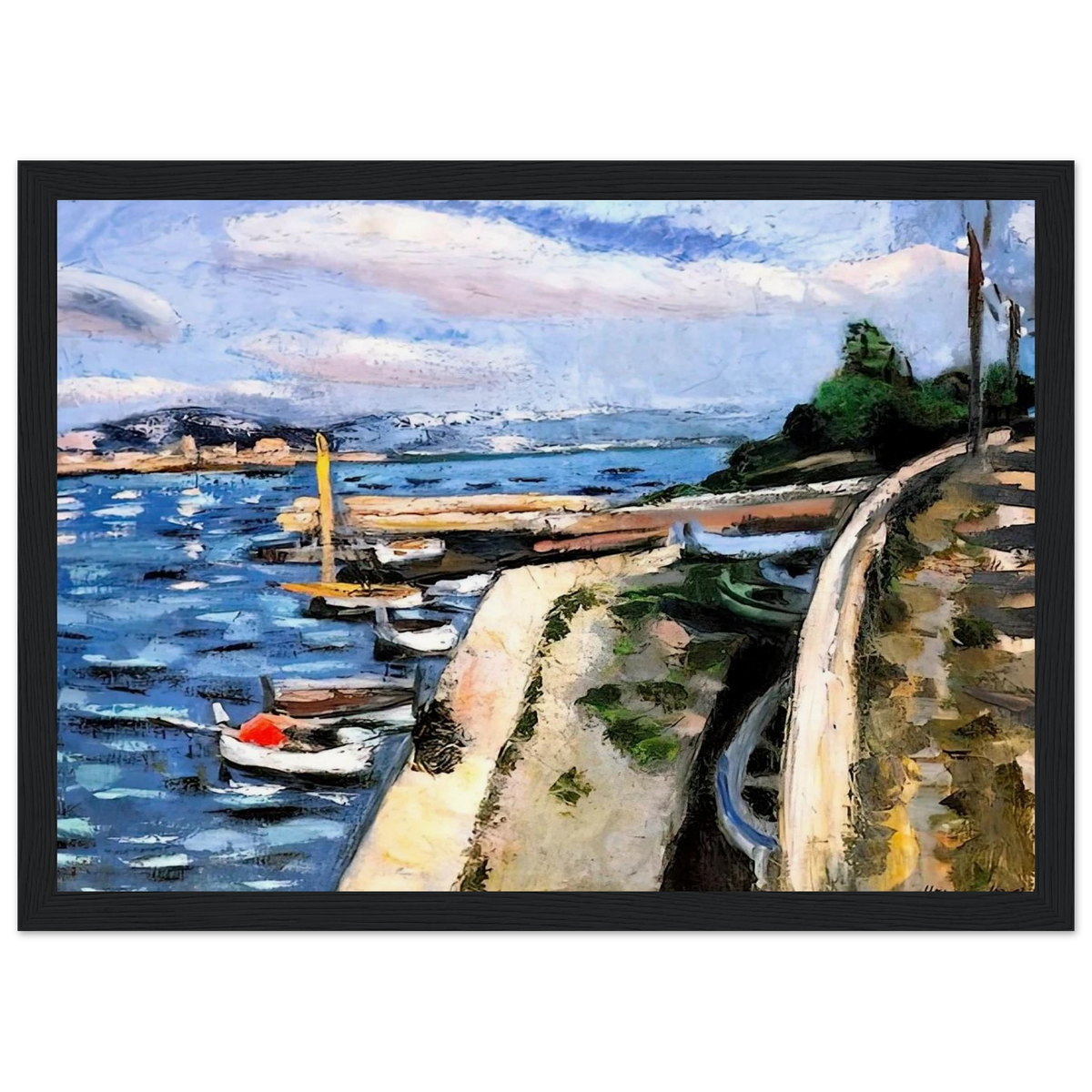 VIEW OF ANTIBES 1925 Framed Poster | Henri Matisse Framed Prints Wall Art | Henri Matisse Print