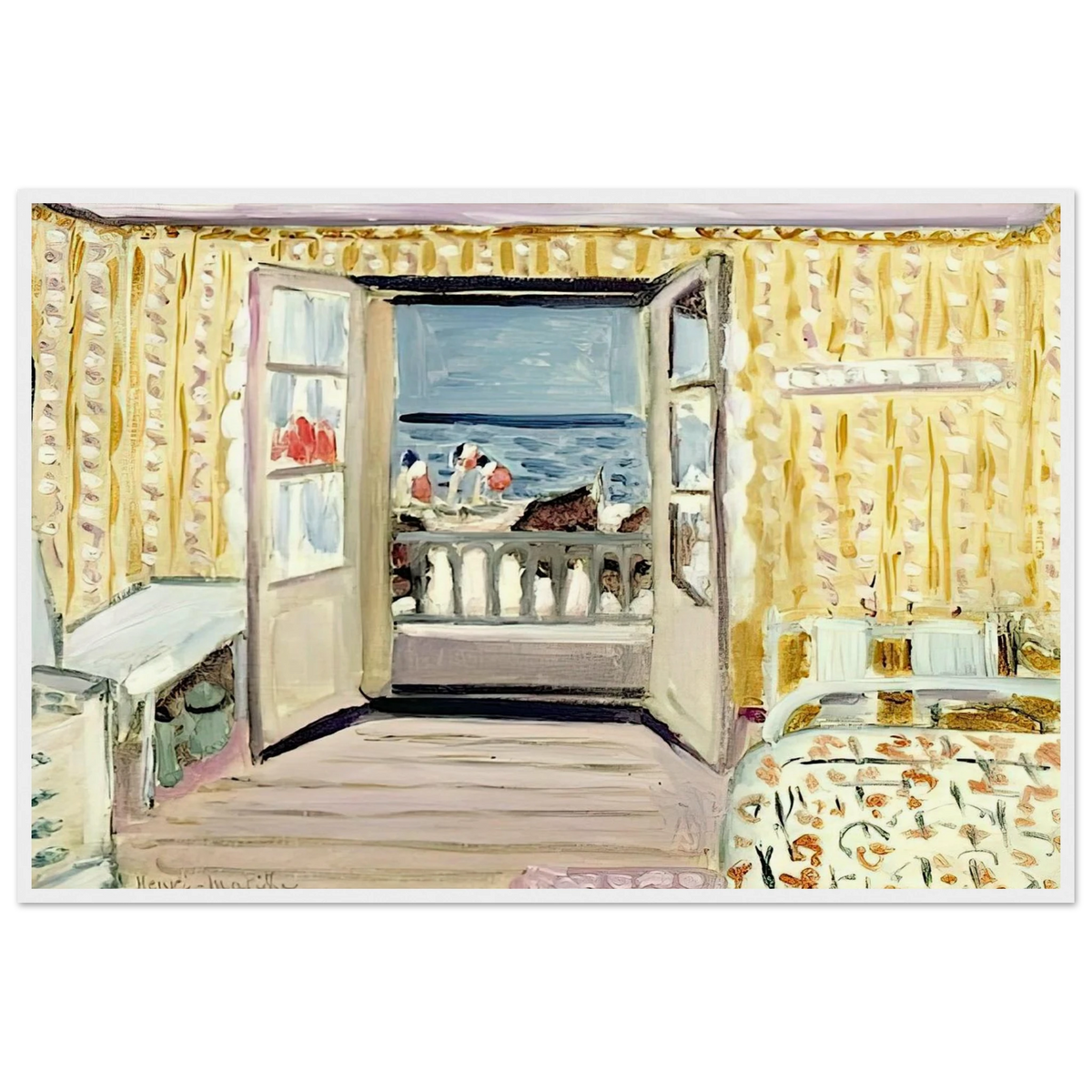INTERIOR JULY 14TH ETRETAT 1920 Framed Poster | Henri Matisse Framed Prints Wall Art | Henri Matisse Print