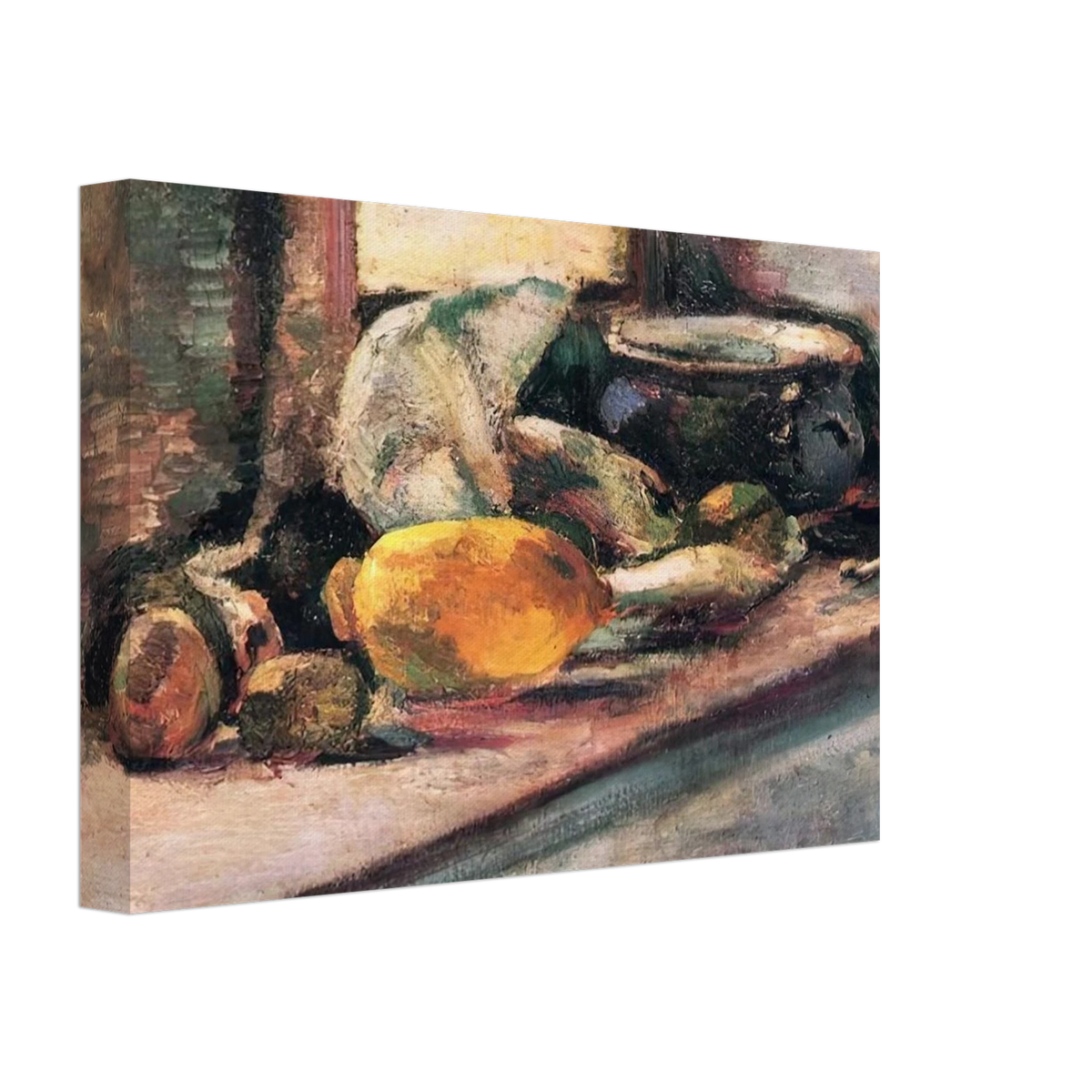 BLUE POT AND LEMON 1897 Canvas | Henri Matisse Canvas | Henri Matisse Print