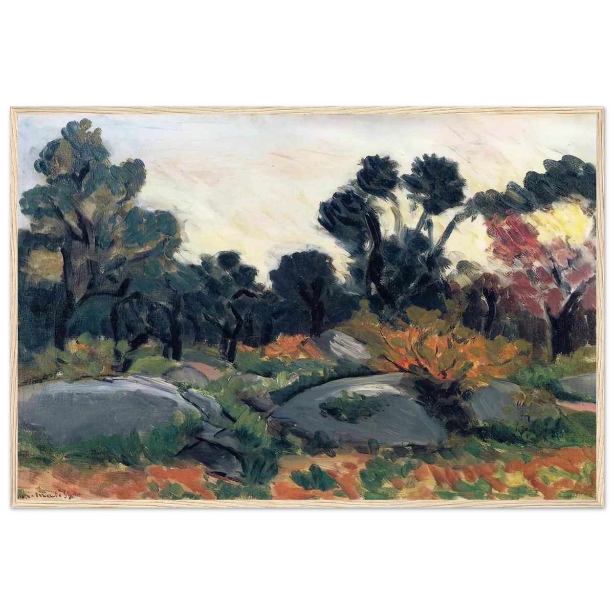 LANDSCAPE 3 Framed Poster | Henri Matisse Framed Prints Wall Art | Henri Matisse Print