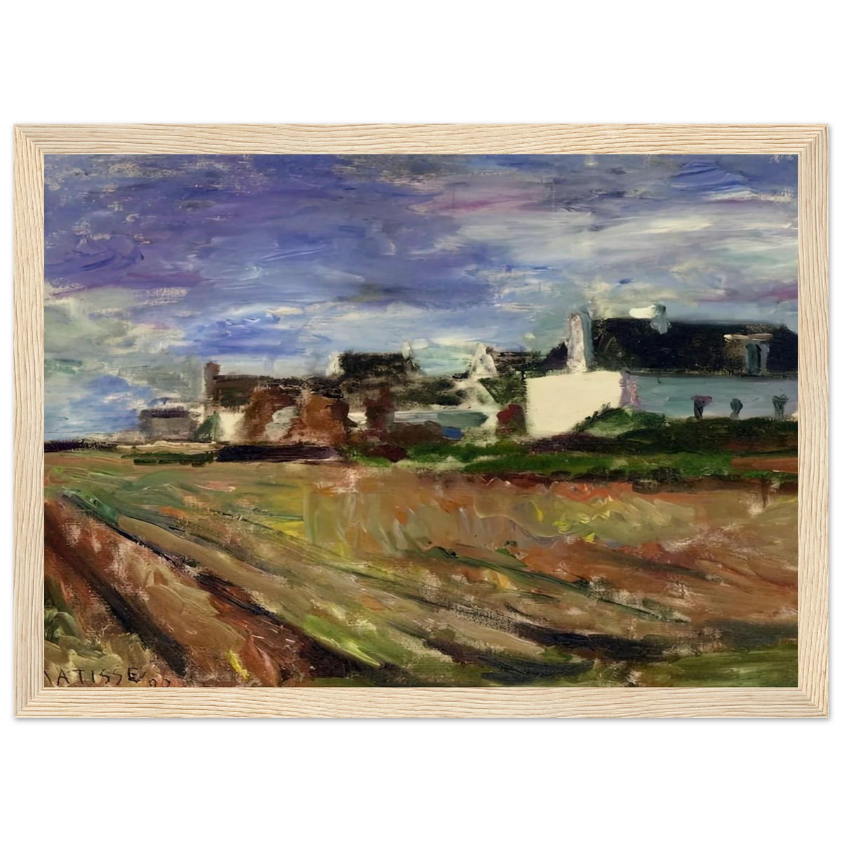 FARMS IN BRITTANY BELLE ILE 1897 Framed Poster | Henri Matisse Framed Prints Wall Art | Henri Matisse Print